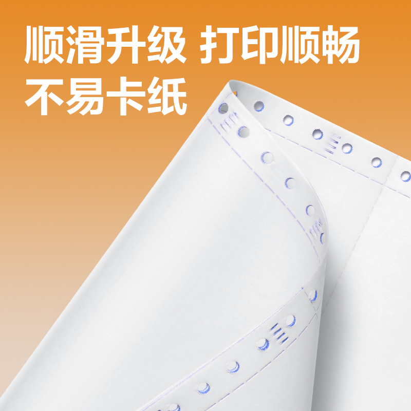 纵横巴厘海LLH241-2电脑打印纸(1/2CS彩色撕边)(1200页/盒)