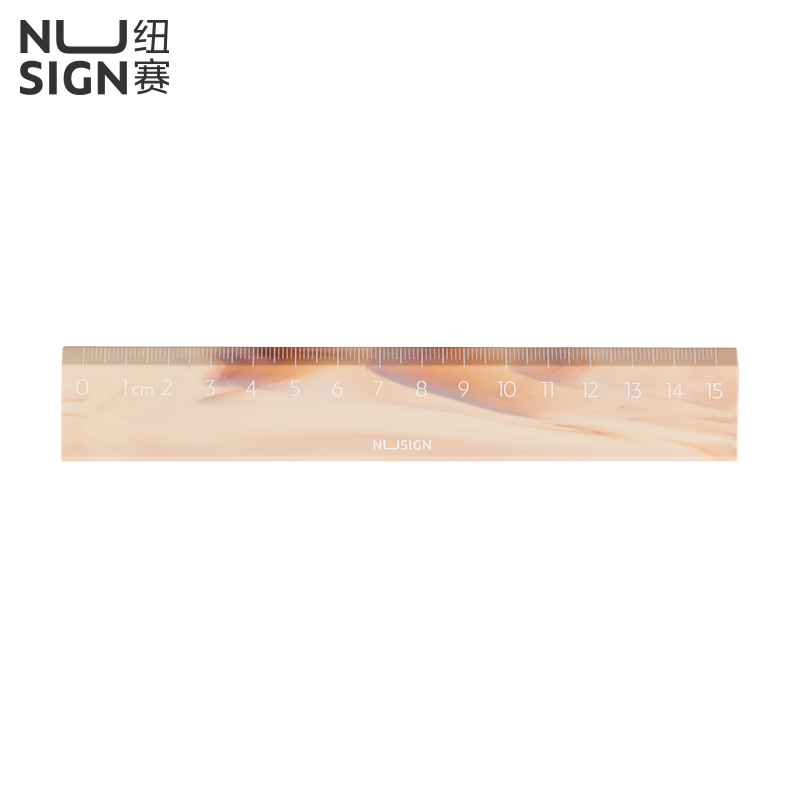 纽赛NS096C直尺15cm(流体棕)(把)