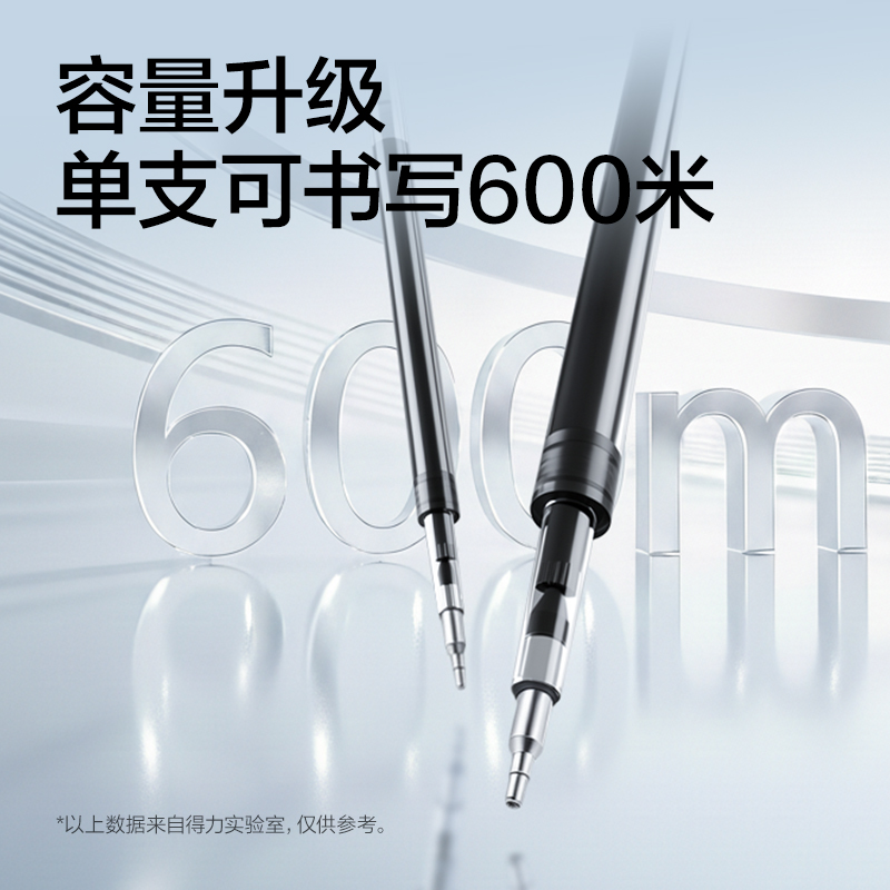 纵横SE284臻顺滑常规按动中性笔替芯0.5mm双球珠AS笔头(黑)(支)