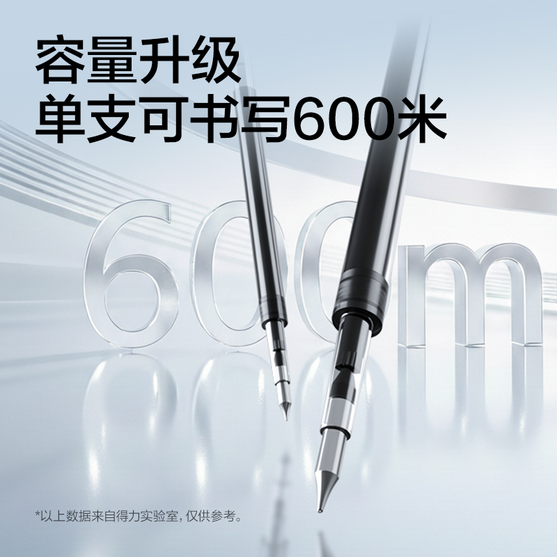 纵横SE286臻顺滑常规按动中性笔替芯0.5mm双球珠CS笔头(黑)(支)