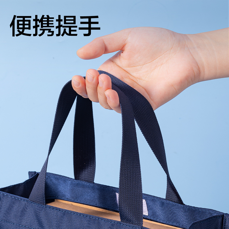 纵横BA220纯色简约补习袋（粉）（个）