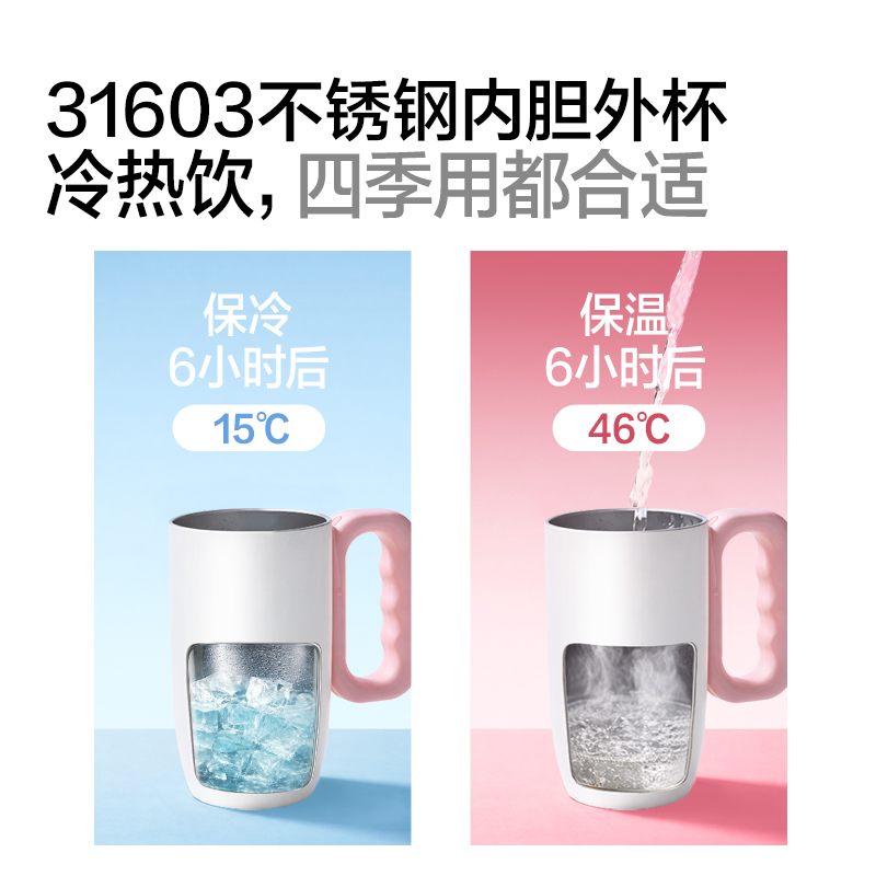 纵横LL629双栖杯(650mL)(双层杯)(白色)(彩盒装)