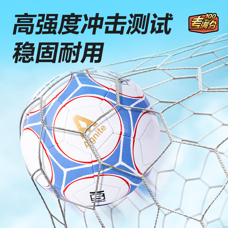 安格耐特FD206考满分机缝PVC花色5号考试足球(混色)(只)