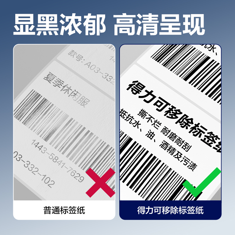纵横ZG754可移除标签纸80*60mm*500枚(白)(1卷/筒)
