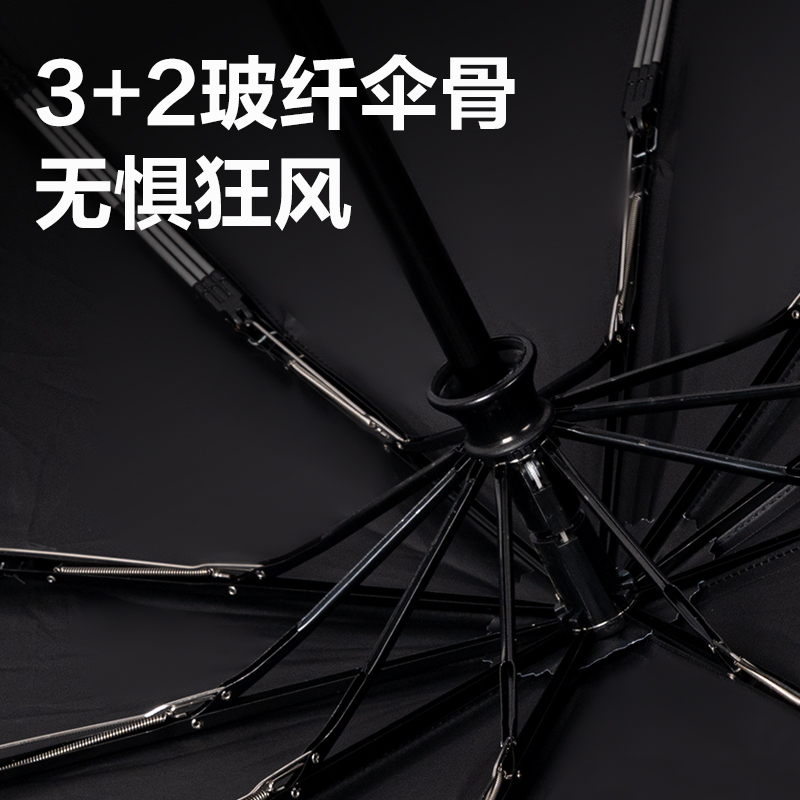 纵横LY611自动晴雨伞-节节收(10K58)(米白)(把)