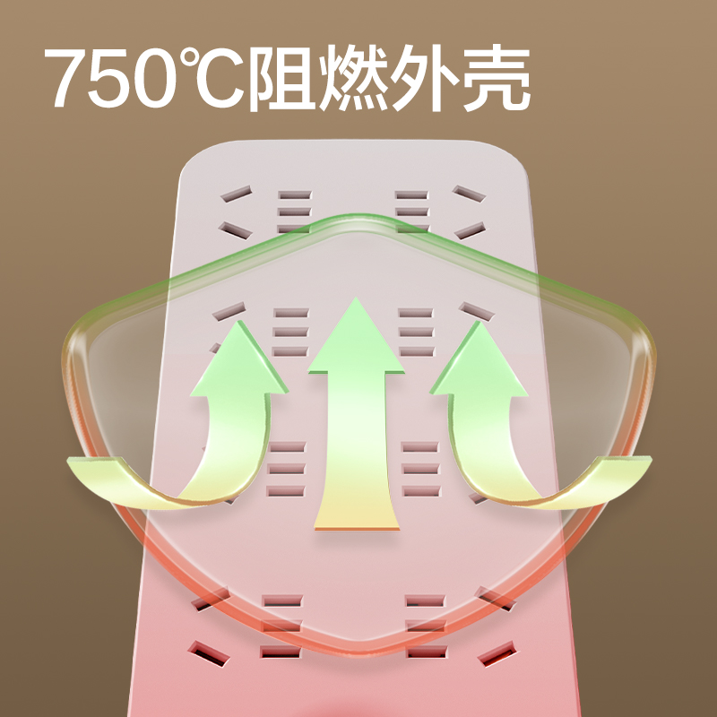 纵横LU9052(05)雅白系列延长线插座_8组_5米_PE袋(白)(个)