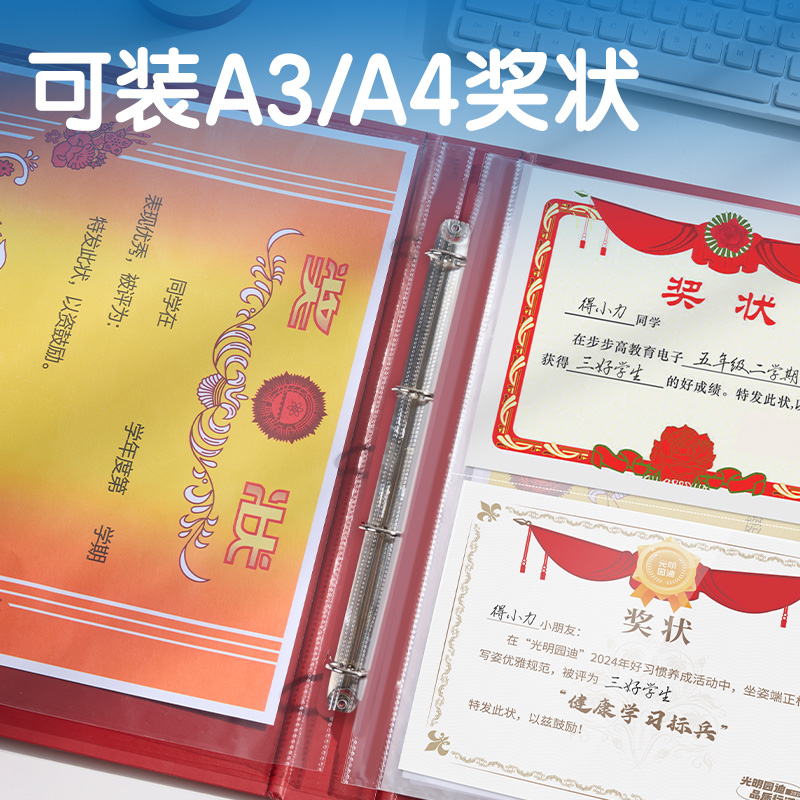 纵横PQ923_A3奖状收集册(蓝)(个)