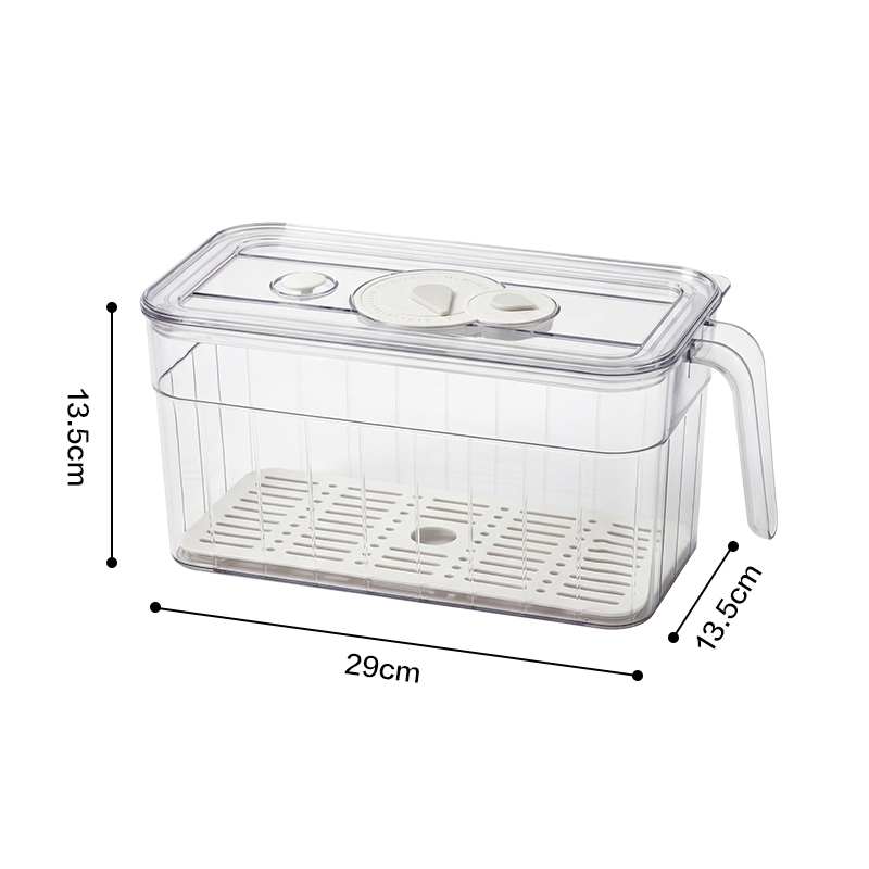 纵横XDM220冰箱收纳盒(大号)(透明)(盒)