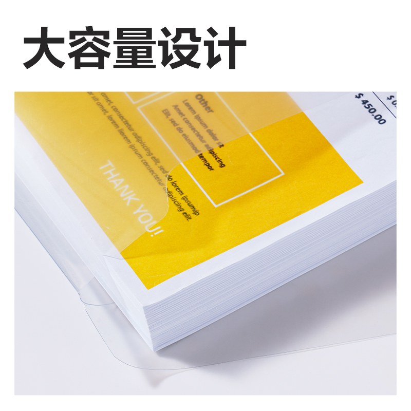 纵横JX205简系标签款文件袋(混)(个)