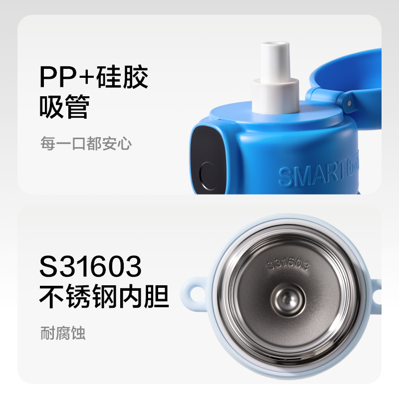 纵横LL661智能指纹杯600mL316不锈钢内胆粉色(礼盒装)
