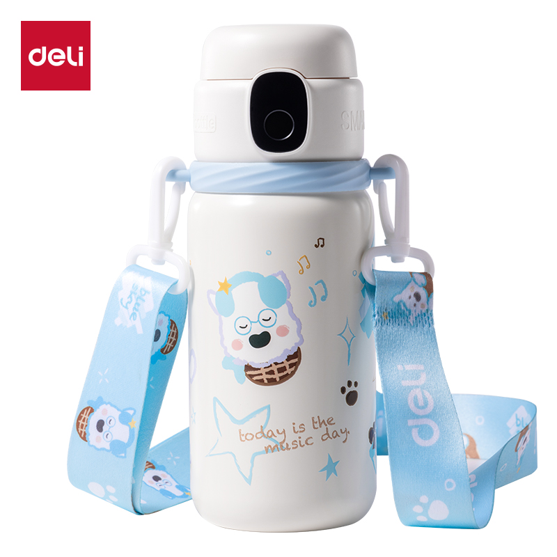 纵横LL660智能指纹杯600mL316不锈钢内胆白色(礼盒装)