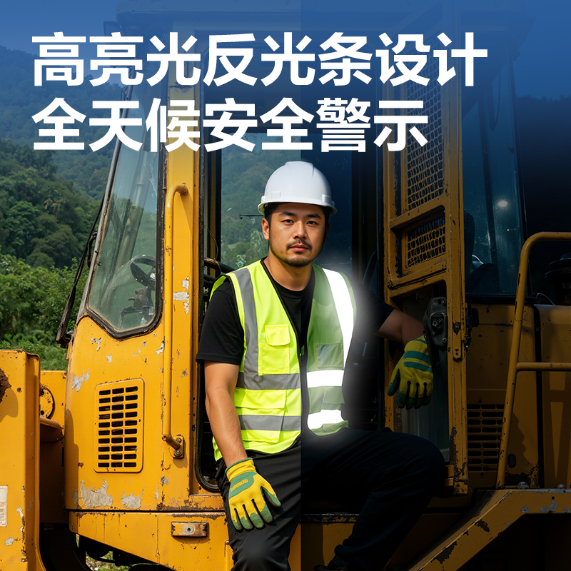 纵横得心LQ660反光背心-XL码(荧光黄)(1件/袋)