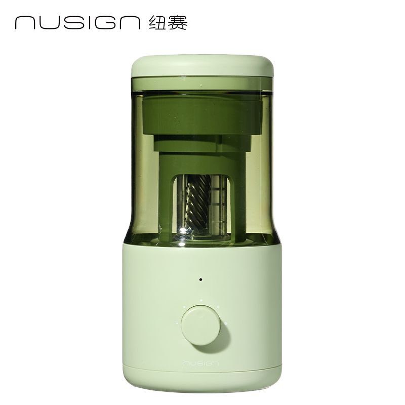 纽赛NS072BASS轻音全自动大孔径削笔机(干草绿)(个)