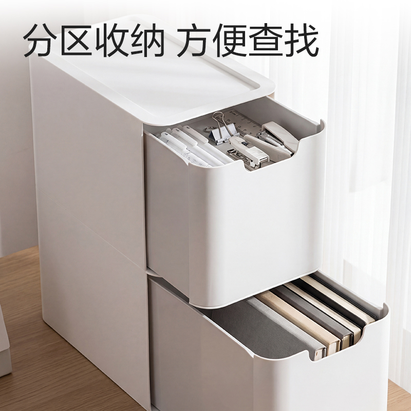 纵横XDM217组合抽屉中件套(白色)(套)