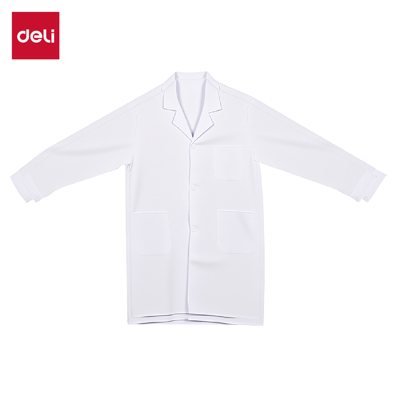 纵横LQ646纽扣长袖款白大褂XXXXL码(白)(1件/袋)