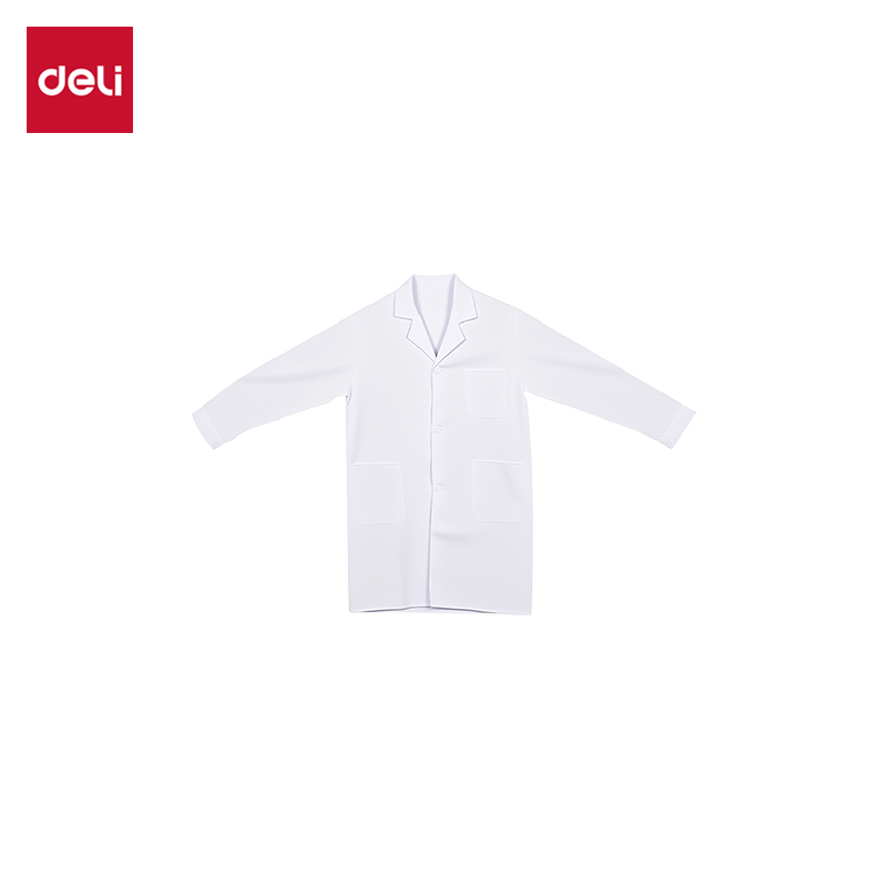 纵横LQ646纽扣长袖款白大褂S码(白)(1件/袋)