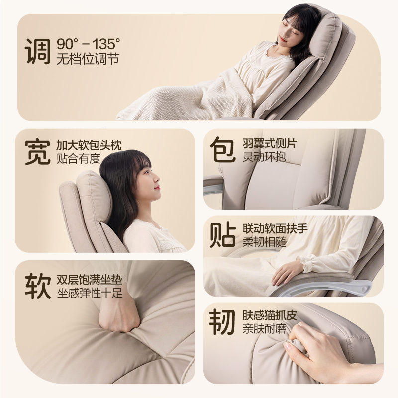 纵横KF306U主管皮椅(浅咖)(把)
