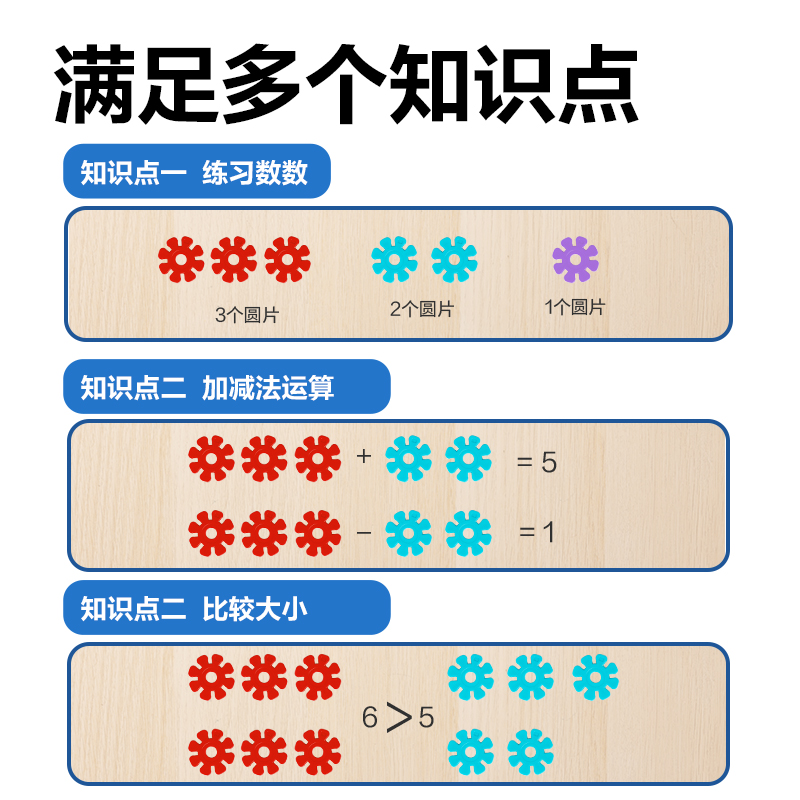 纵横YX571学具雪花计数圆片-10色100片(混)(盒)