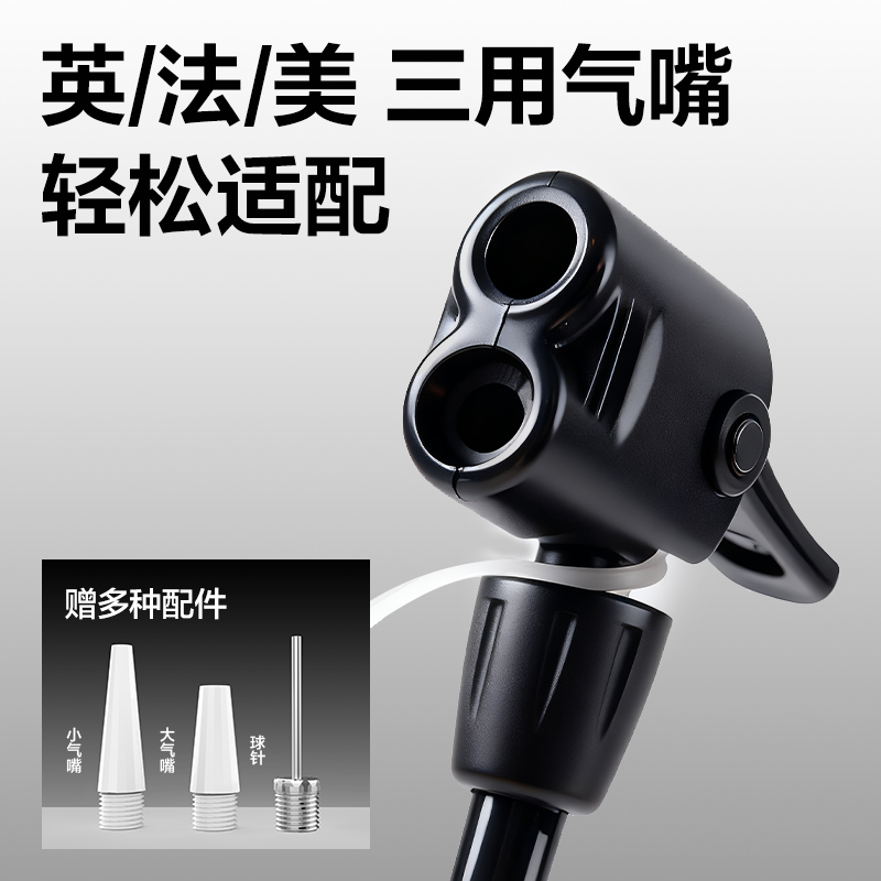 安格耐特FD405钢管打气筒-大号(带泵款)(灰)(个)