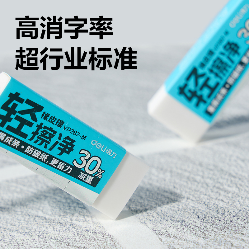 纵横VP287-M轻擦净橡皮擦中号(白)(块)