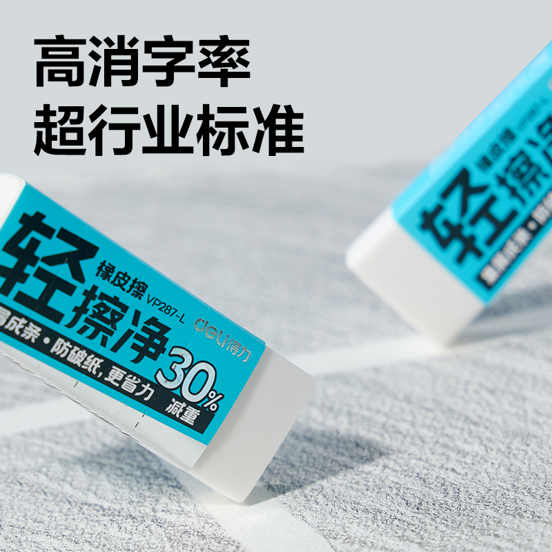 纵横VP287-L轻擦净橡皮擦大号(白)(块)