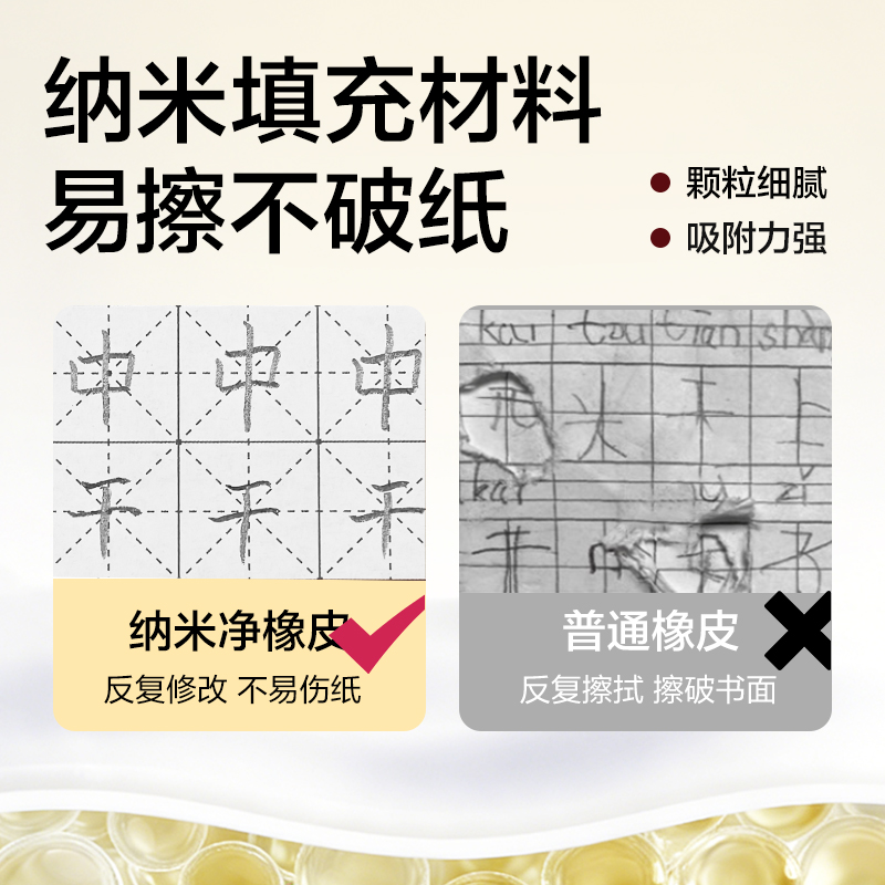 纵横VP280-M纳米净橡皮擦中号(黄)(块)