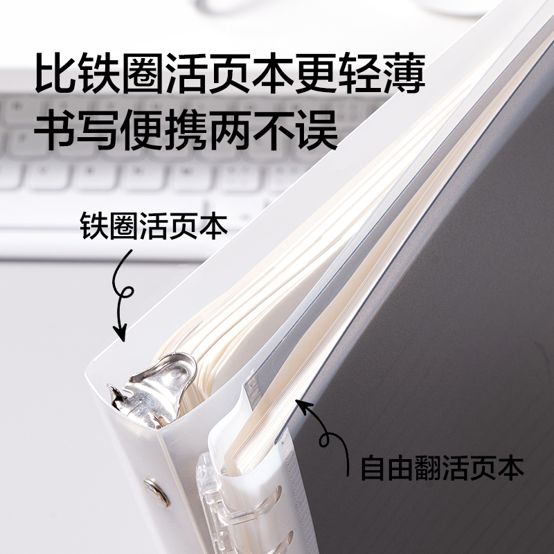 纵横HA5503R软脊本3孔可开合活页本（混）