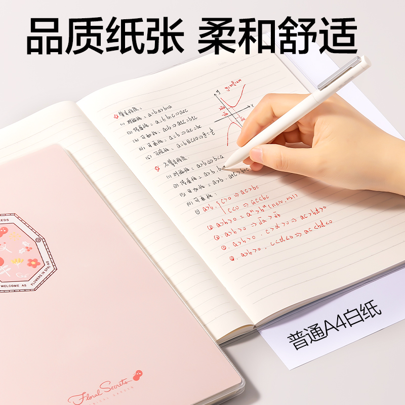 纵横T1680巨透胶套本16K 80张(花间笔记)(本)