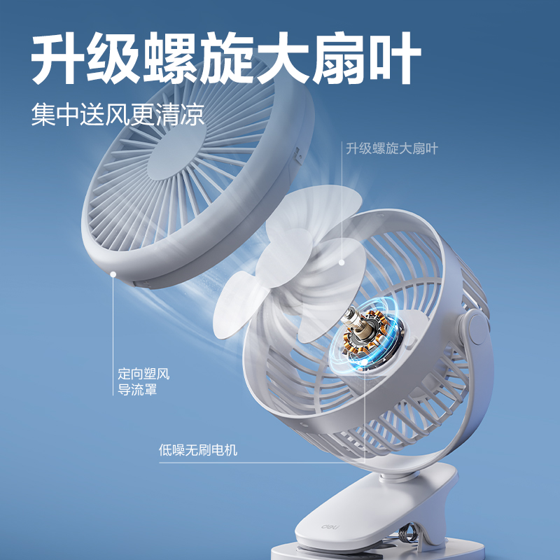 纵横LK221插电款台夹风扇(黑)(台)