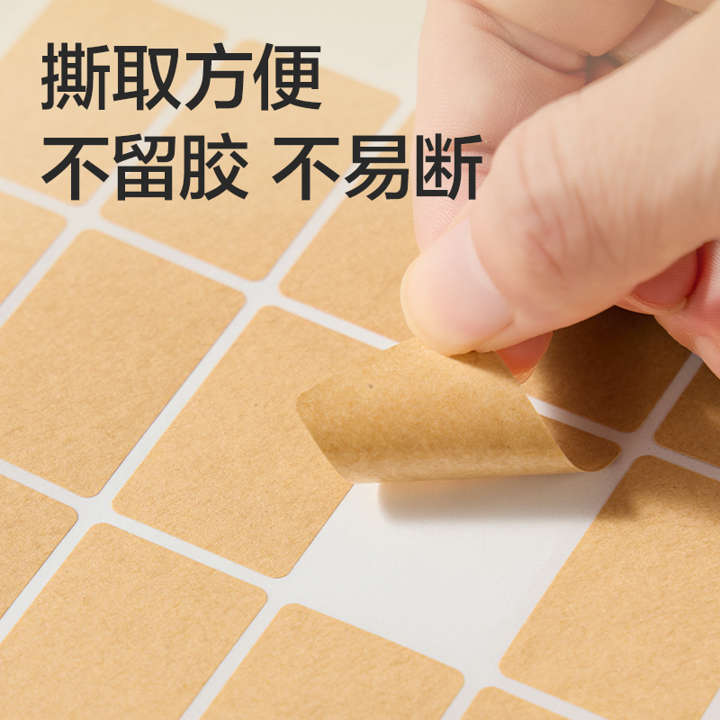 纵横BT522量贩装标贴24*38mm(牛皮纸空白)(24张/包)