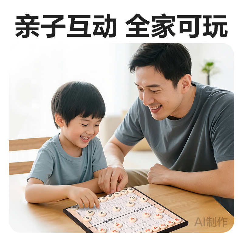 纵横YW666-LX大号磁石象棋(混)(盒)