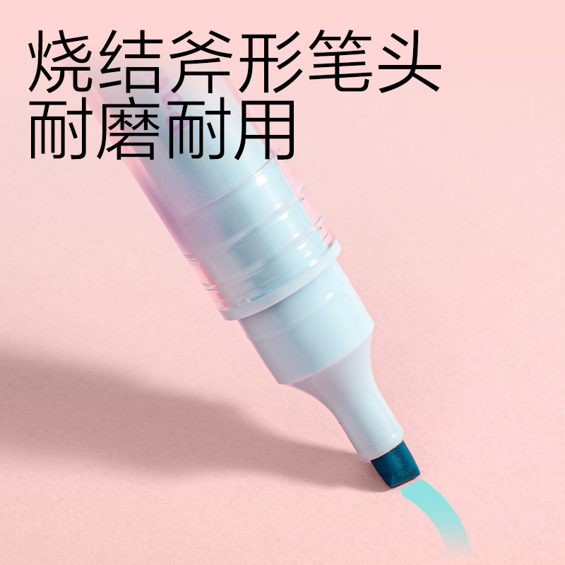 纵横SK702爪爪联萌系列抗晕染荧光笔(混)(4支/盒)