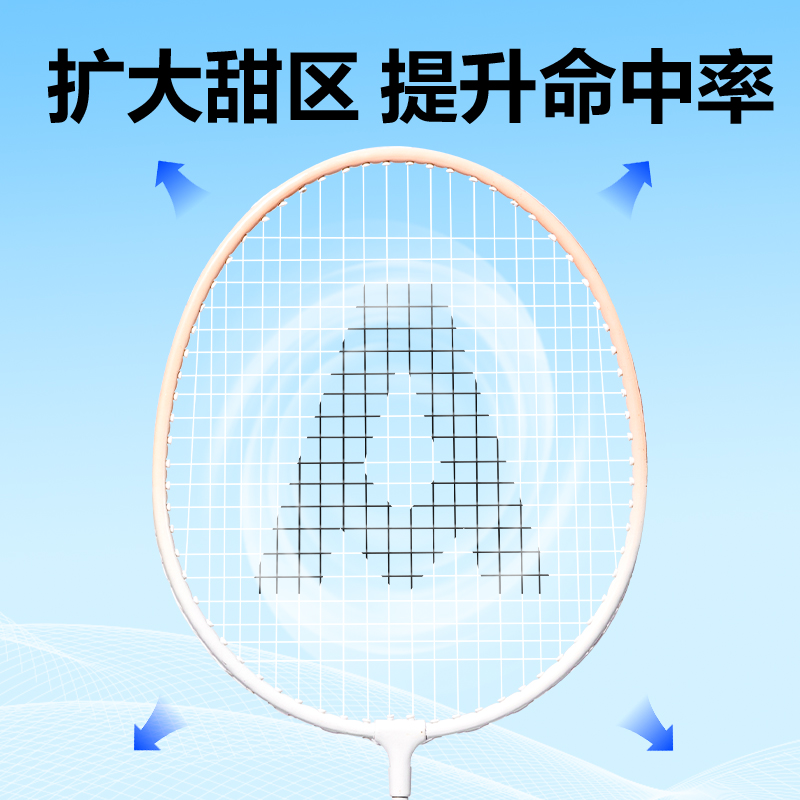 安格耐特FH122-6铁合金羽毛球拍(对拍装)(粉白、绿白)(付)