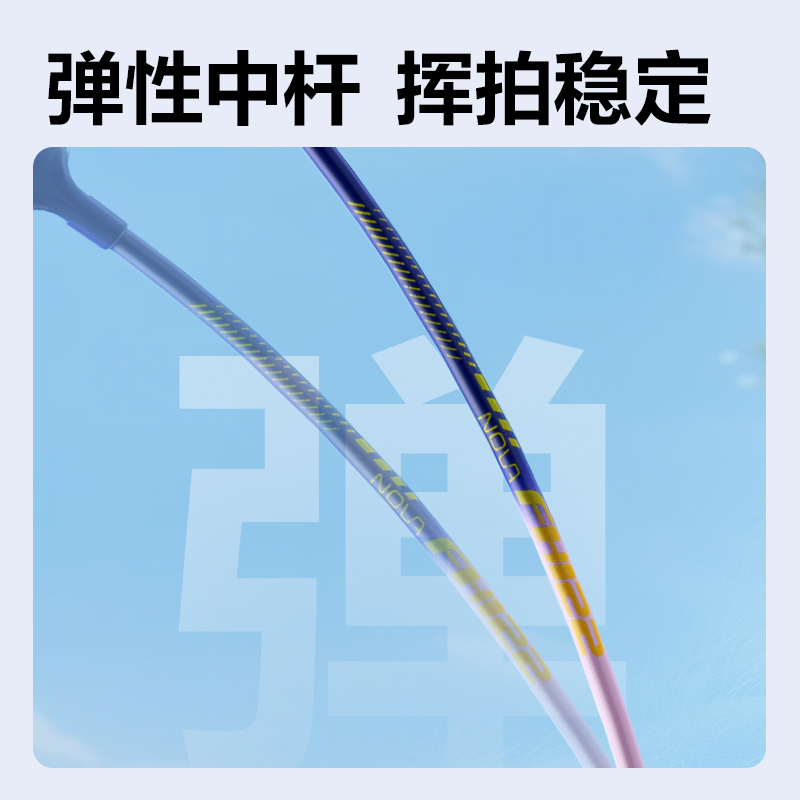 安格耐特FH122-A铁合金羽毛球拍-带3球-带护套(蓝红、蓝紫)(付)