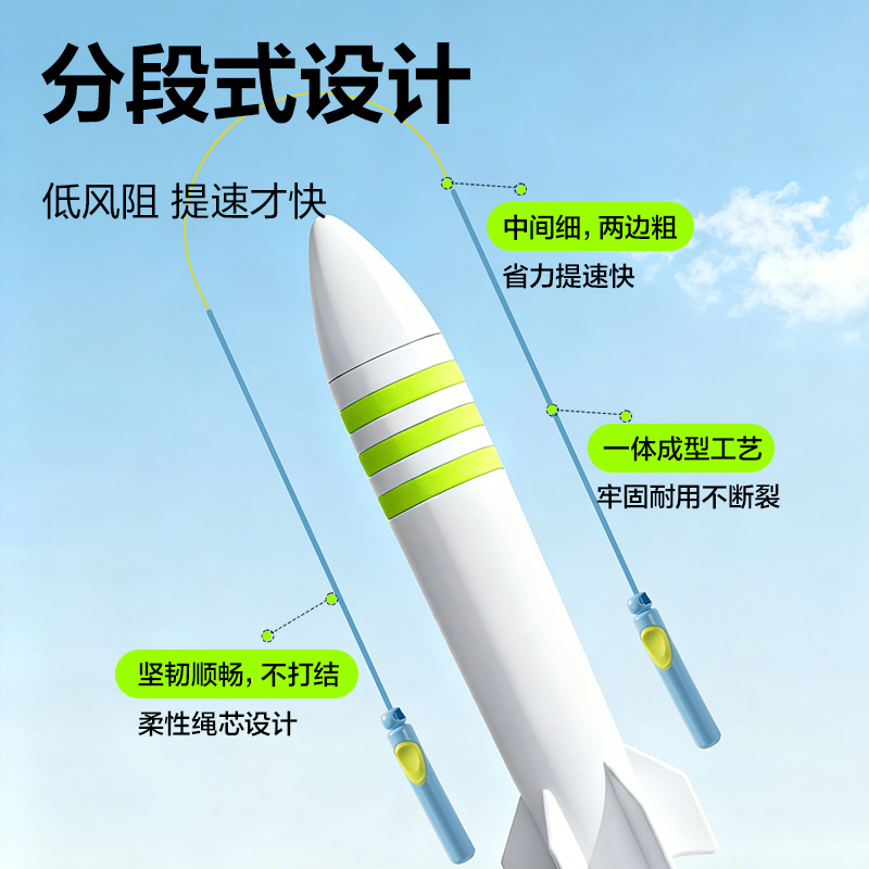 安格耐特FT334优握感正姿分段式跳绳(混色)(根)