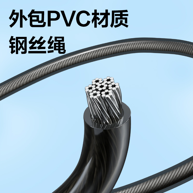 安格耐特FT224秒调节双轴承钢丝跳绳(蓝色)(根)