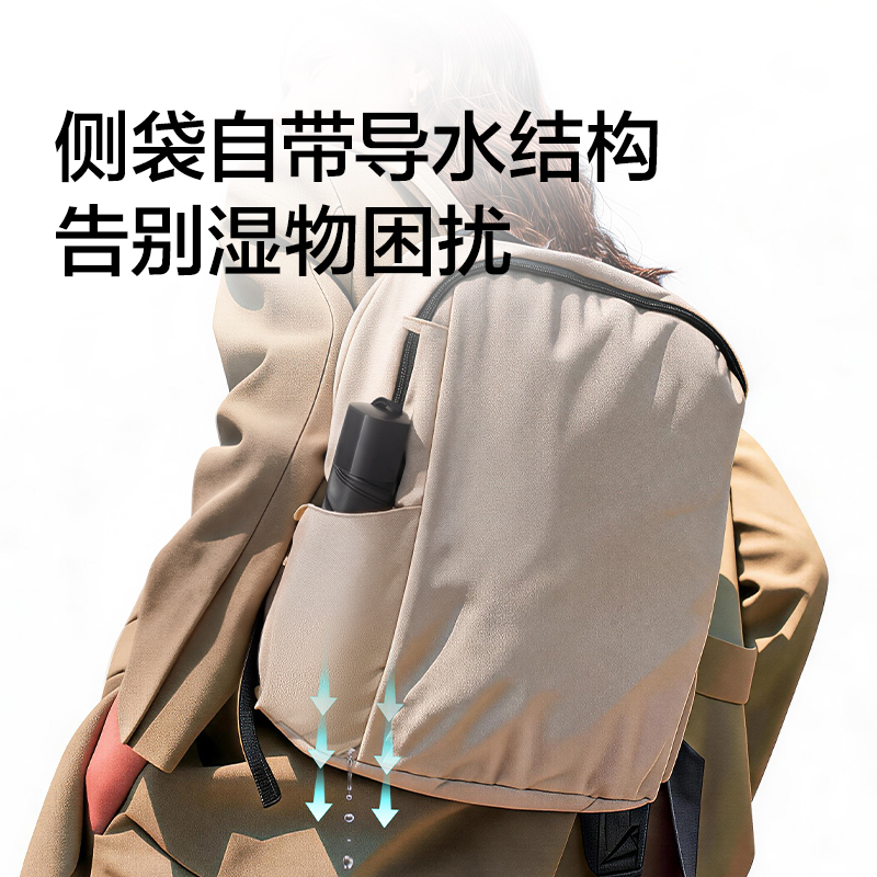 纽赛NS1390简约大容量多功能双肩包(绿色)(个)