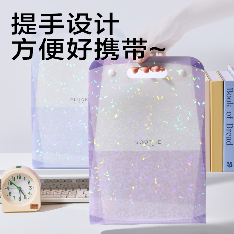 纵横PM366晶彩系列竖式13格风琴包(混)(个)