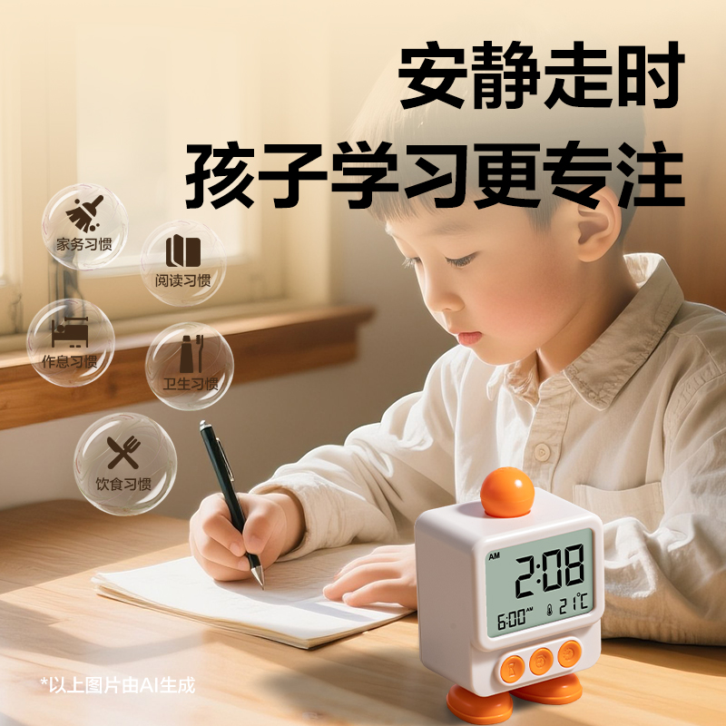 纵横LE132时钟-闹钟(黄)(台)