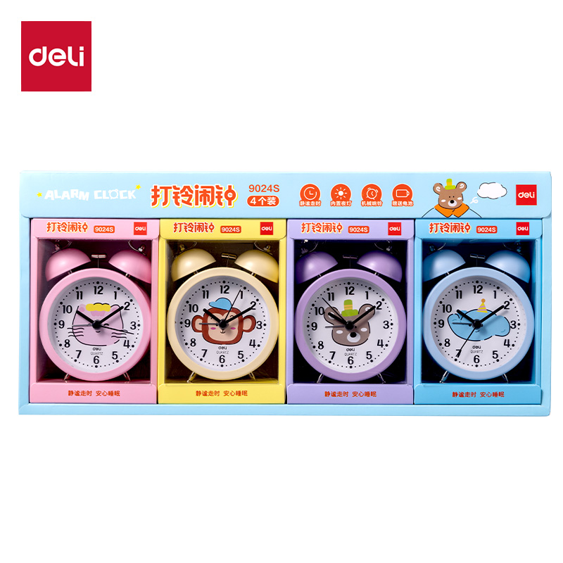 纵横9024S卡通款打铃闹钟(混)(只)