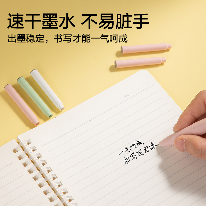 纵横SF572速干钢笔墨囊(黑)(10支/袋)