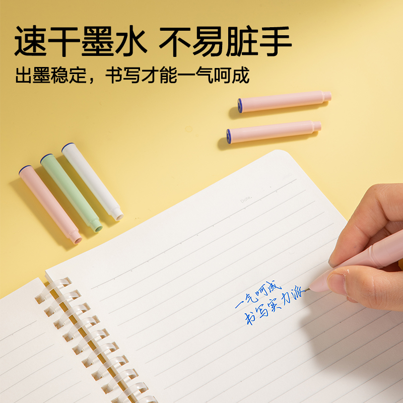 纵横SF572速干钢笔墨囊(晶蓝)(10支/袋)