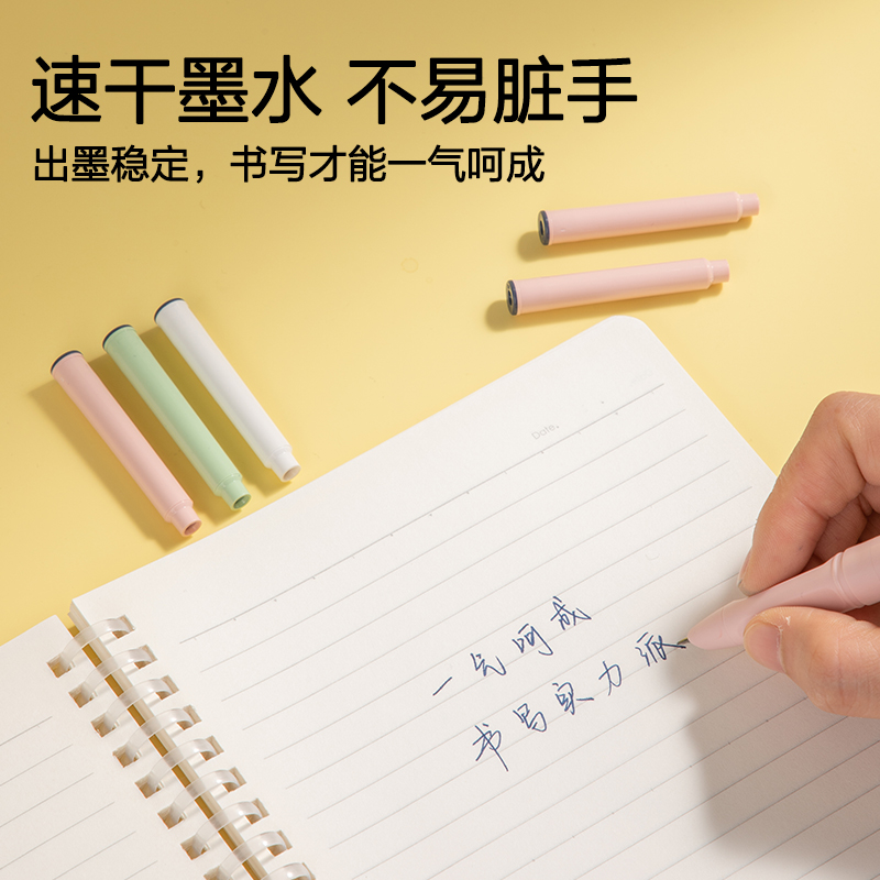 纵横SF572速干钢笔墨囊(墨蓝)(10支/袋)