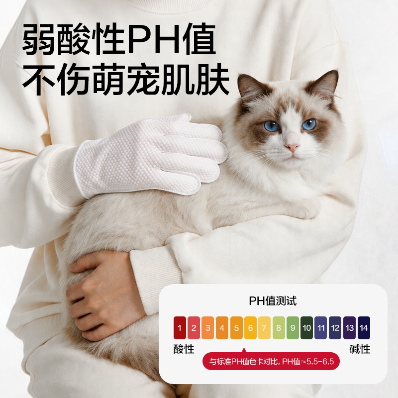 纵横Bembam_BM104_10片装宠物加厚免洗手套(混)(包)