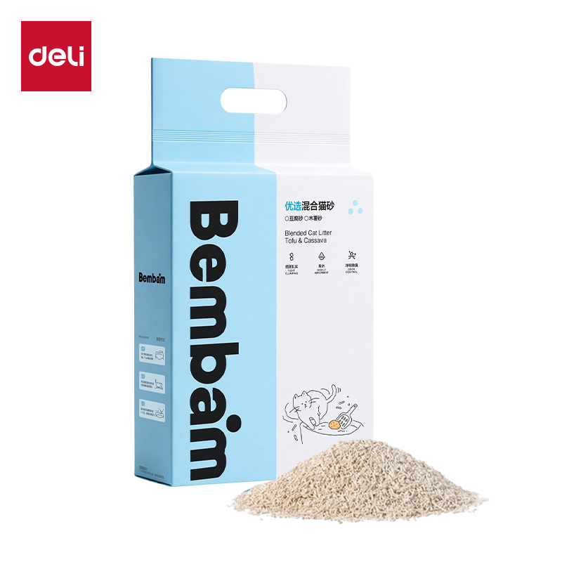 纵横Bembam_BM03_2.5kg豆腐木薯混合猫砂(混)(包)