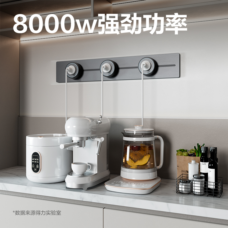 纵横LU6105轨道插座  50+3  牛皮盒装(灰)(个)
