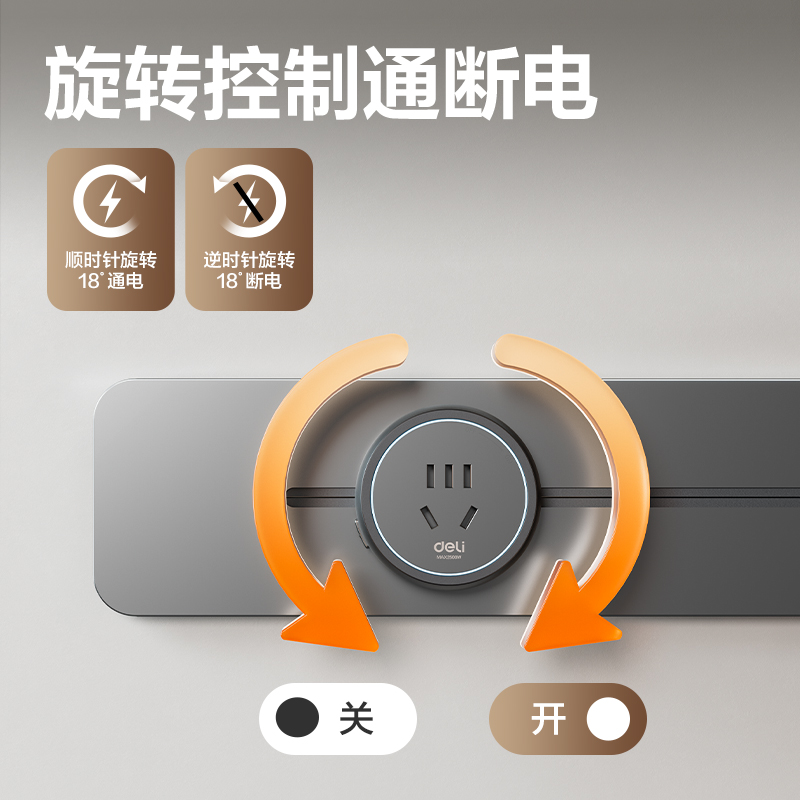 纵横LU6105轨道插座  50+3  牛皮盒装(灰)(个)