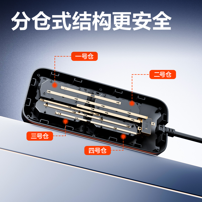 纵横LU108延长线插座_8组_1.5米_彩盒(黑)(个)