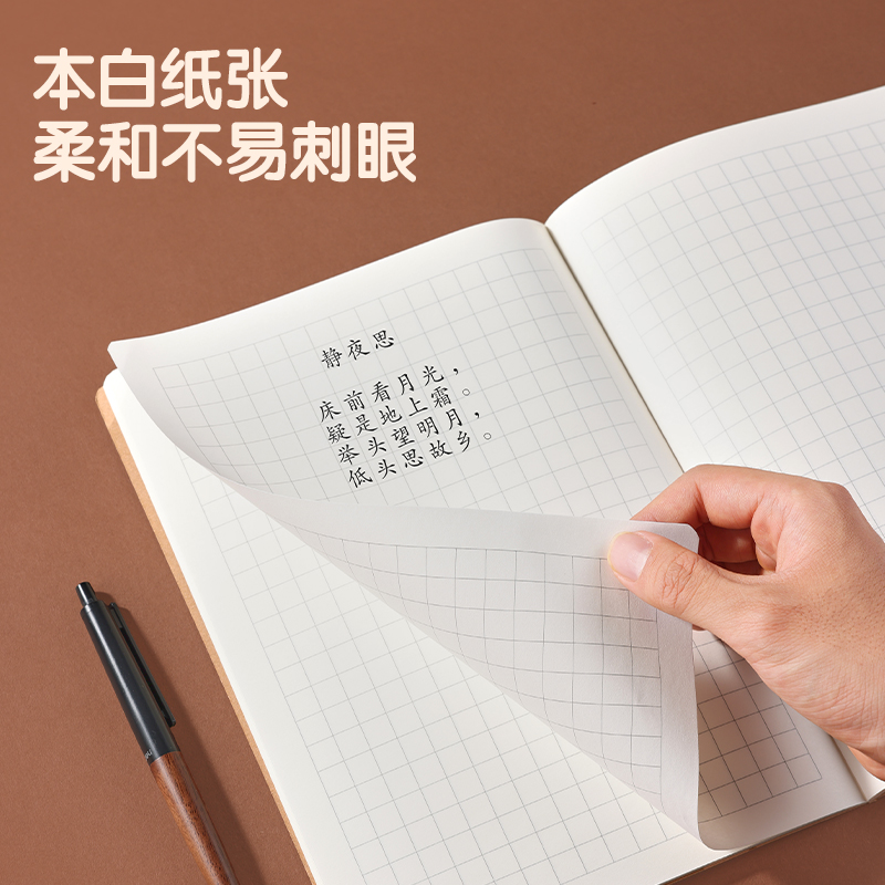 纵横F1636牛盾牛皮纸缝线本(小楷本)(本)