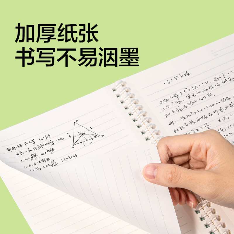 纽赛NS1125-D线条小狗软螺旋本-A5(混)(60张/本)